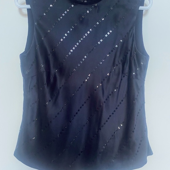 Sleeveless silk top - Picture 3 of 6